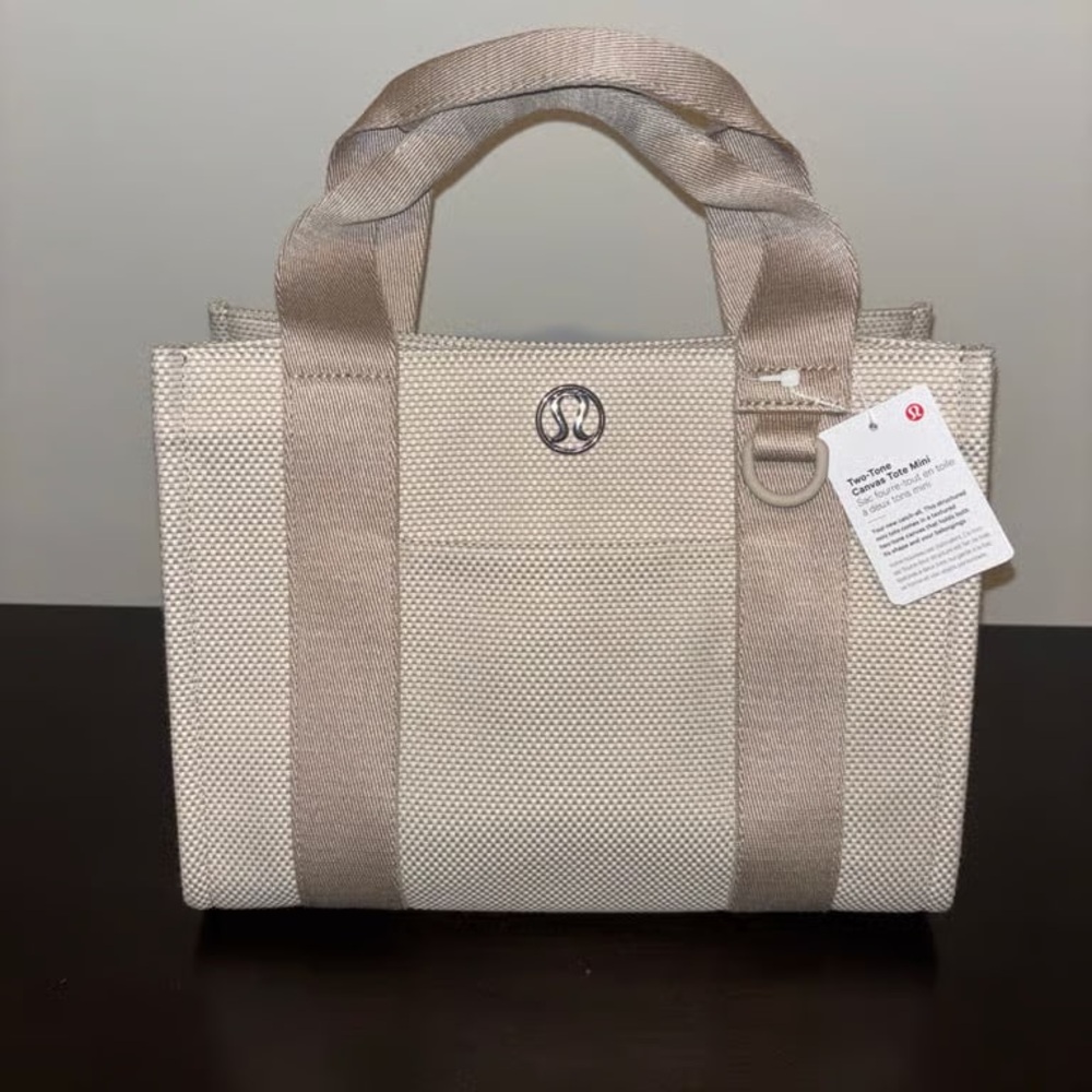 lululemon athletica Small Tote in Beige and Taupe